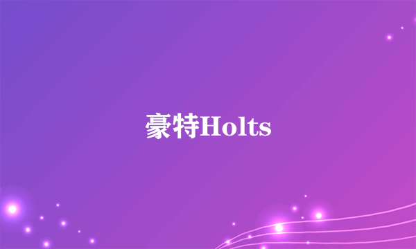 豪特Holts