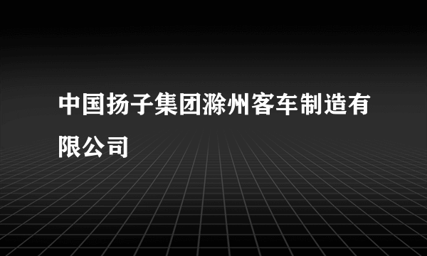 中国扬子集团滁州客车制造有限公司