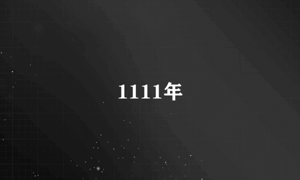 1111年