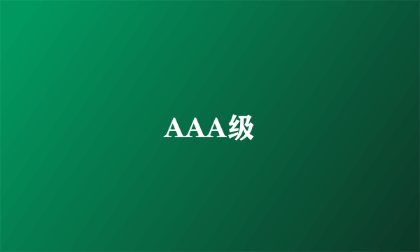 AAA级