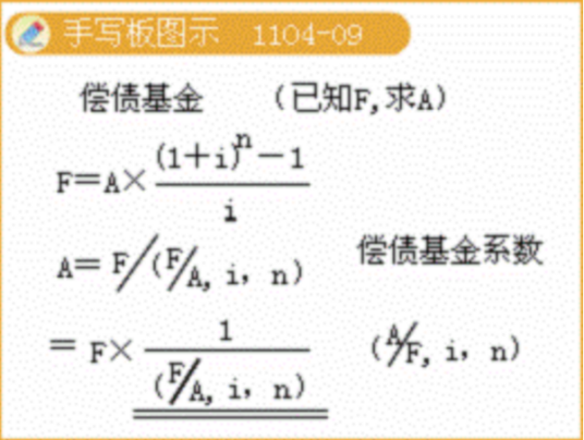 偿债基金系数