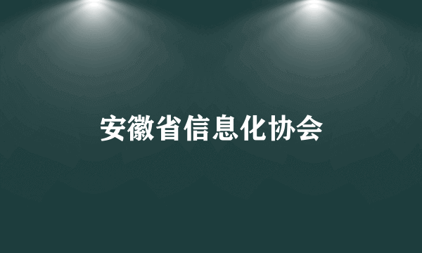 安徽省信息化协会