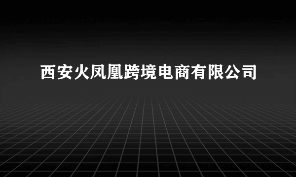 西安火凤凰跨境电商有限公司