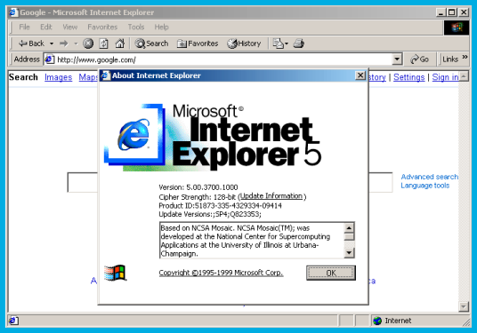 Internet Explorer 5