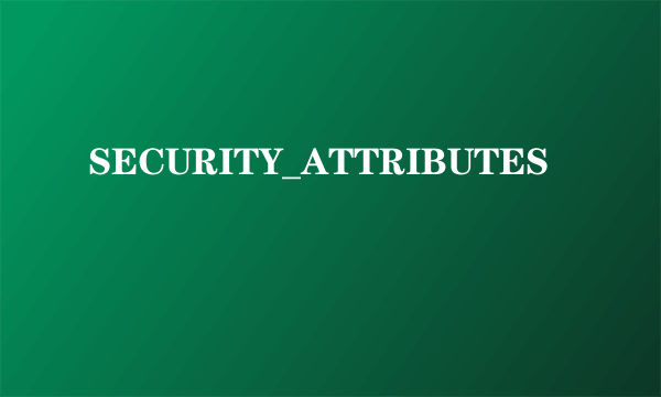 SECURITY_ATTRIBUTES