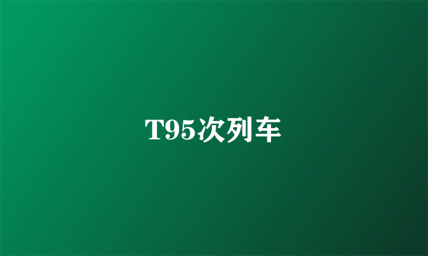 T95次列车