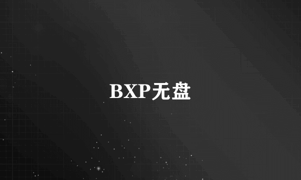 BXP无盘