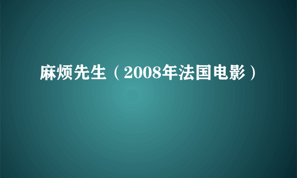 麻烦先生（2008年法国电影）