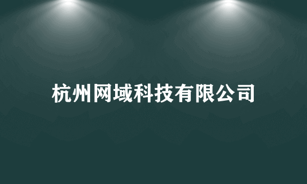 杭州网域科技有限公司