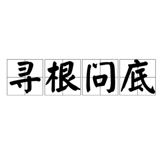 寻根问底（汉语成语）