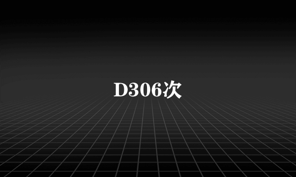 D306次