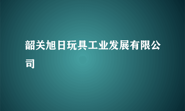 韶关旭日玩具工业发展有限公司