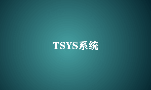 TSYS系统