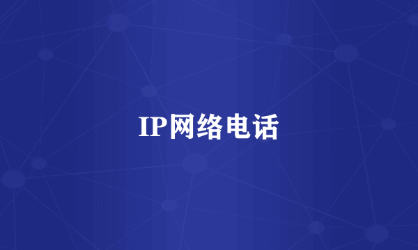 IP网络电话