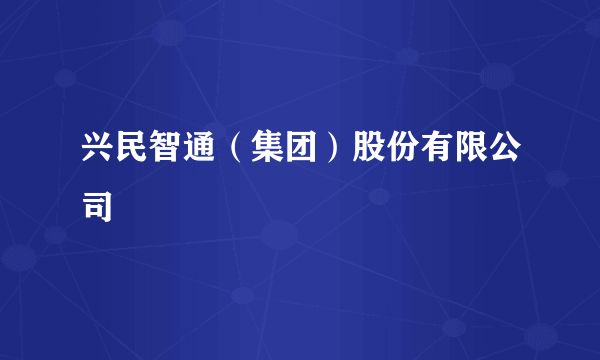 兴民智通（集团）股份有限公司