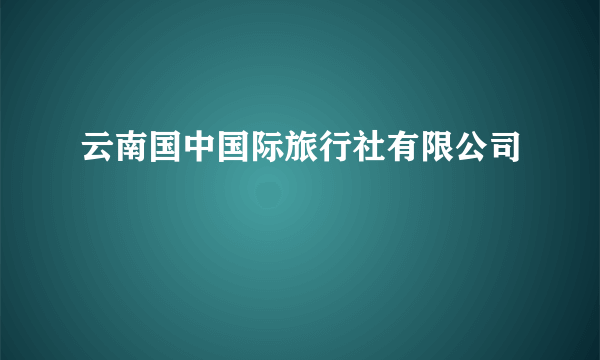 云南国中国际旅行社有限公司