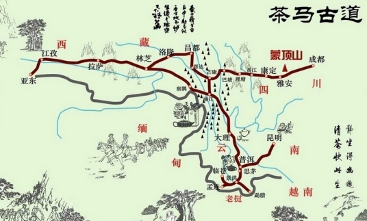 茶马古道（古代中国西南地区商贸通道）