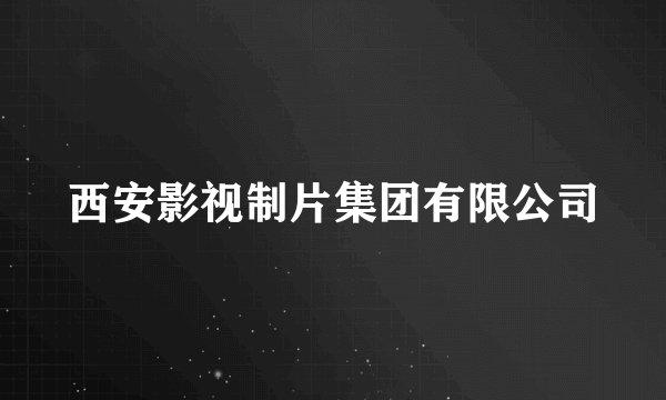 西安影视制片集团有限公司