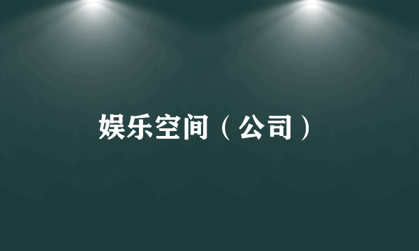 娱乐空间（公司）