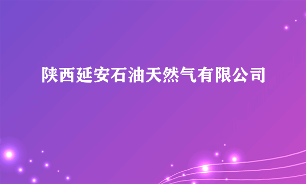 陕西延安石油天然气有限公司