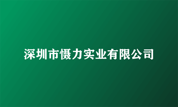 深圳市慑力实业有限公司