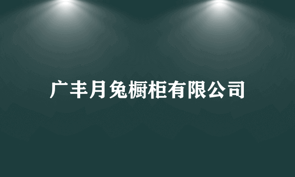 广丰月兔橱柜有限公司