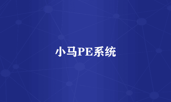 小马PE系统