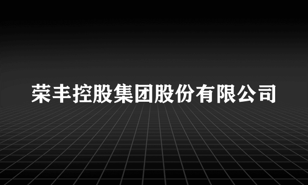 荣丰控股集团股份有限公司