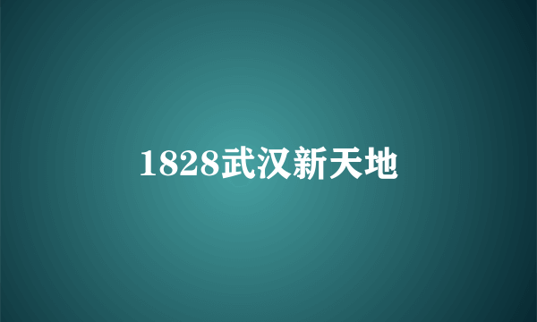 1828武汉新天地