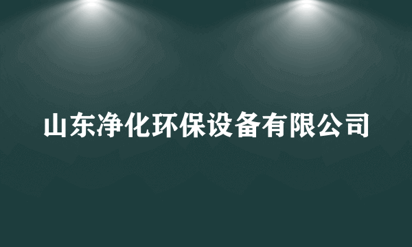 山东净化环保设备有限公司