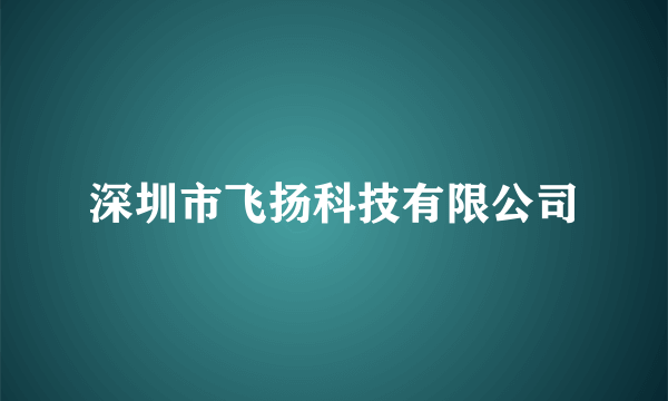 深圳市飞扬科技有限公司