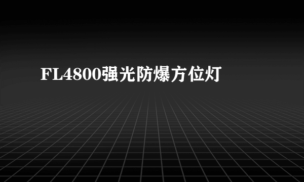 FL4800强光防爆方位灯