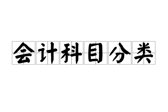 会计科目分类