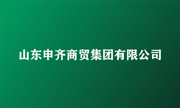 山东申齐商贸集团有限公司