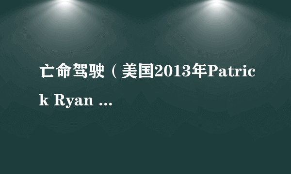 亡命驾驶（美国2013年Patrick Ryan Sims执导的电影）