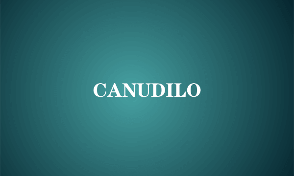 CANUDILO