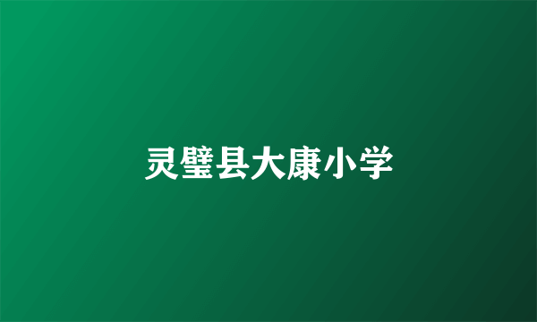 灵璧县大康小学