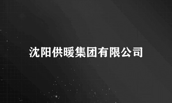 沈阳供暖集团有限公司