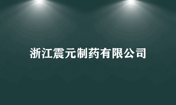 浙江震元制药有限公司