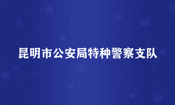 昆明市公安局特种警察支队