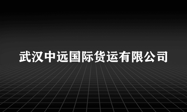 武汉中远国际货运有限公司