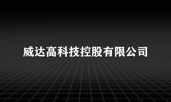 威达高科技控股有限公司