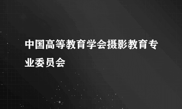 中国高等教育学会摄影教育专业委员会