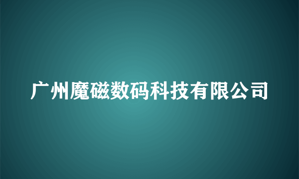 广州魔磁数码科技有限公司