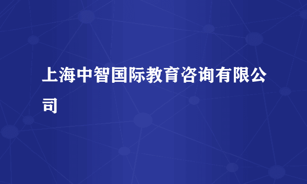 上海中智国际教育咨询有限公司