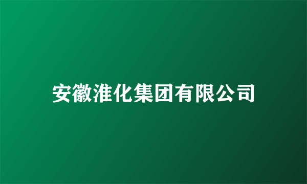 安徽淮化集团有限公司