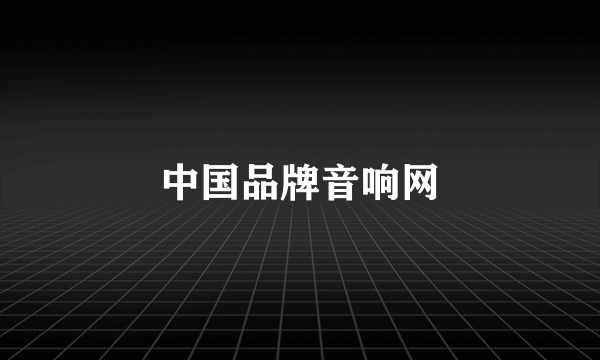 中国品牌音响网