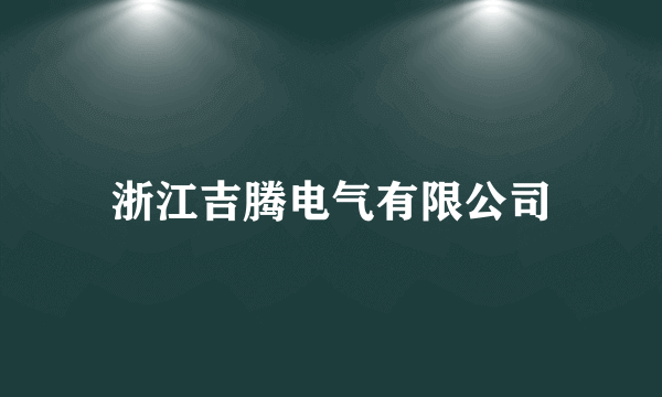 浙江吉腾电气有限公司