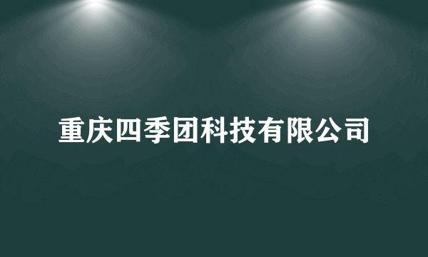 重庆四季团科技有限公司