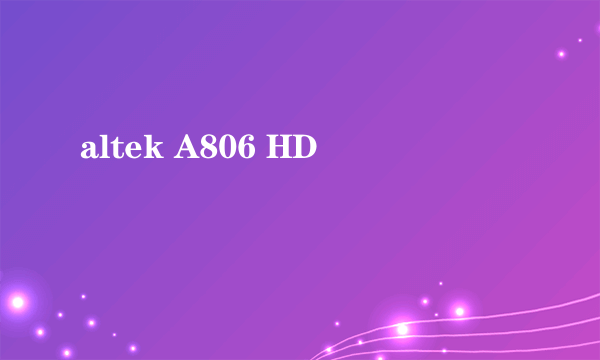 altek A806 HD